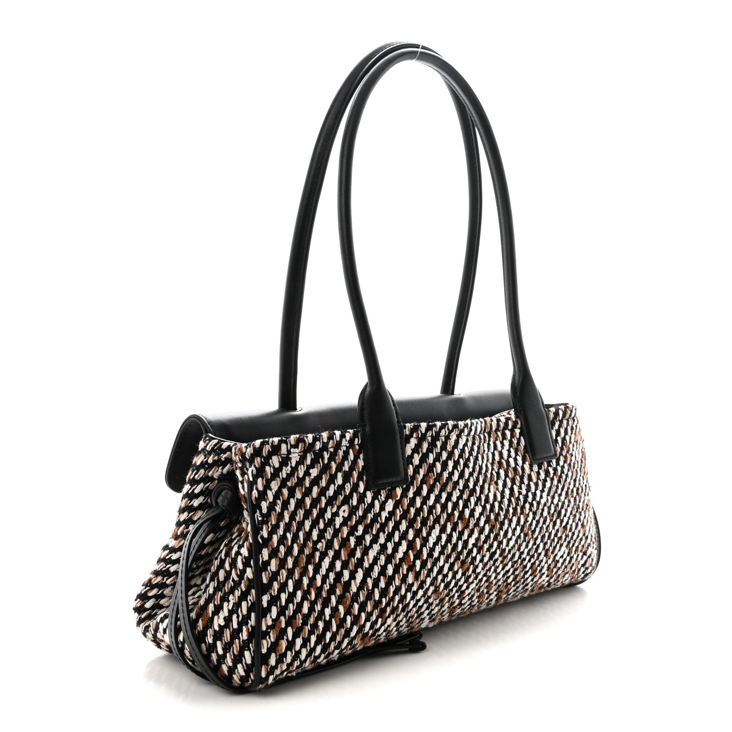 Chanel Tweed Calfskin Urban Essentials Small Shopping Bag Black Multicolor 3 of 10
