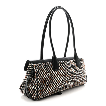 Chanel Tweed Calfskin Urban Essentials Small Shopping Bag Black Multicolor 3 of 10