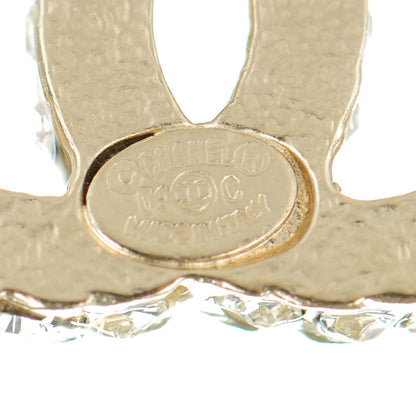 Chanel Crystal CC Earrings Gold 5 of 5