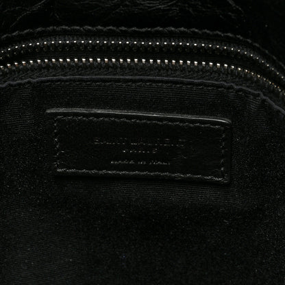 Saint Laurent Crinkled Calfskin Matelasse Monogram Large Niki Chain Satchel Black 6 of 9