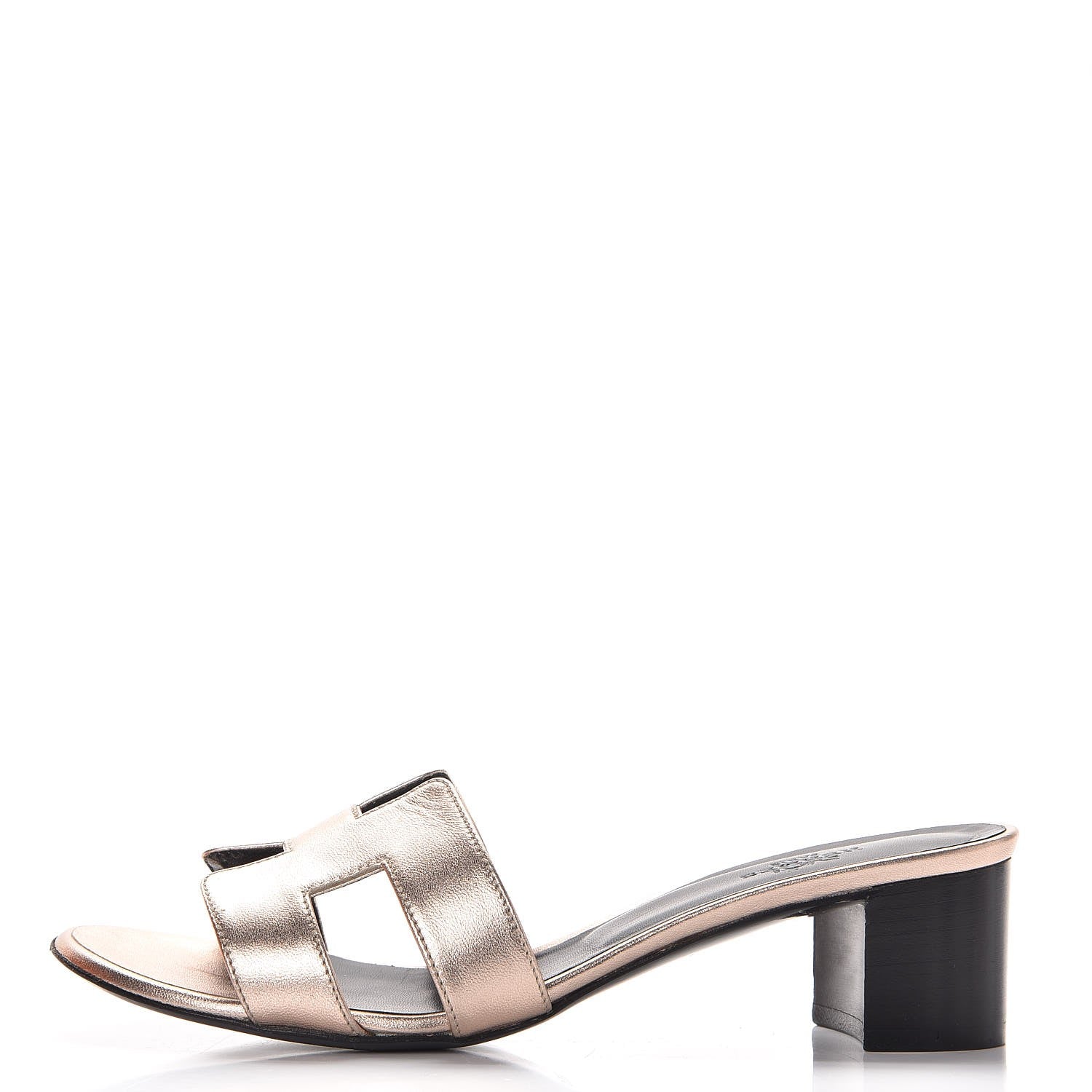 Hermes Metallic Nappa Oasis Sandals 36 Or Rose 1 of 10