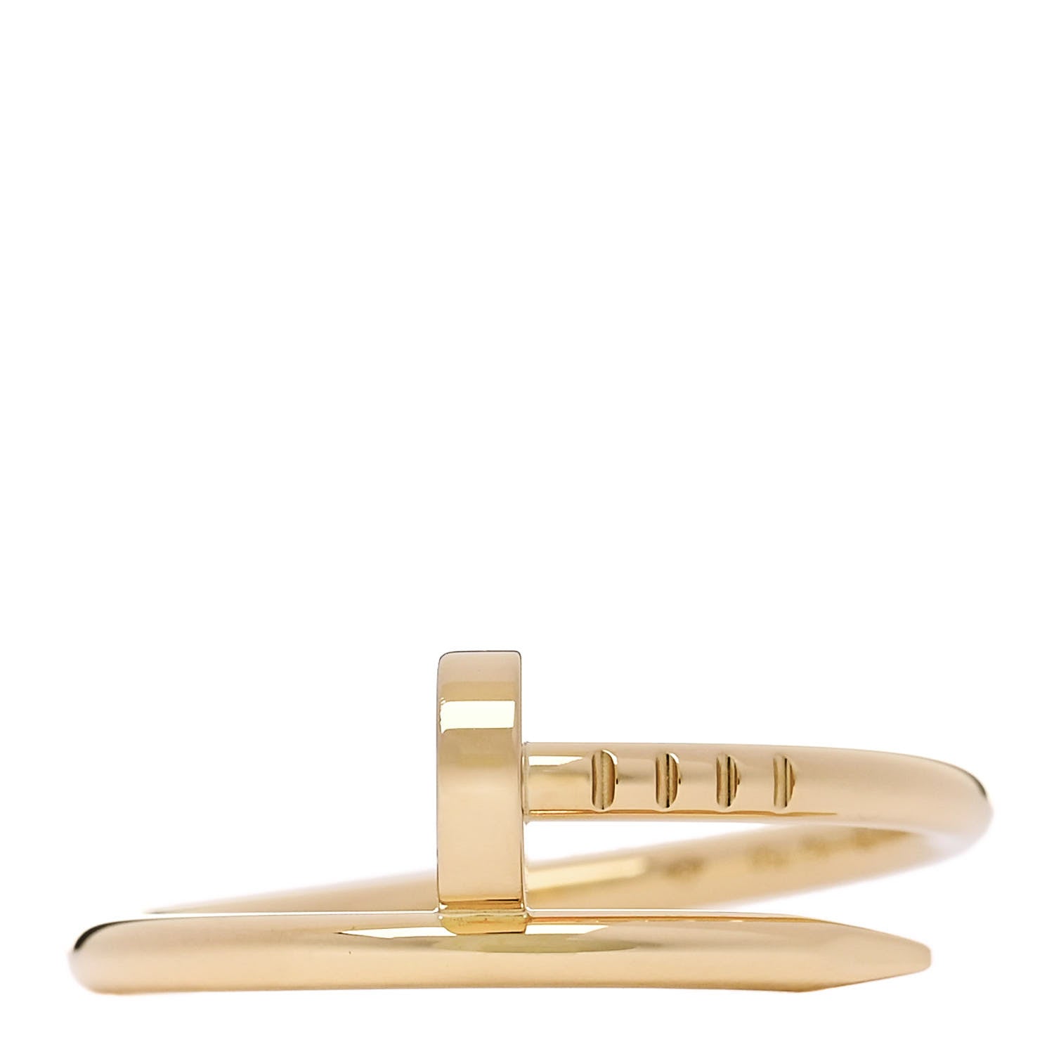 Cartier 18K Yellow Gold Small Juste Un Clou Ring 55 7.25 1 of 6