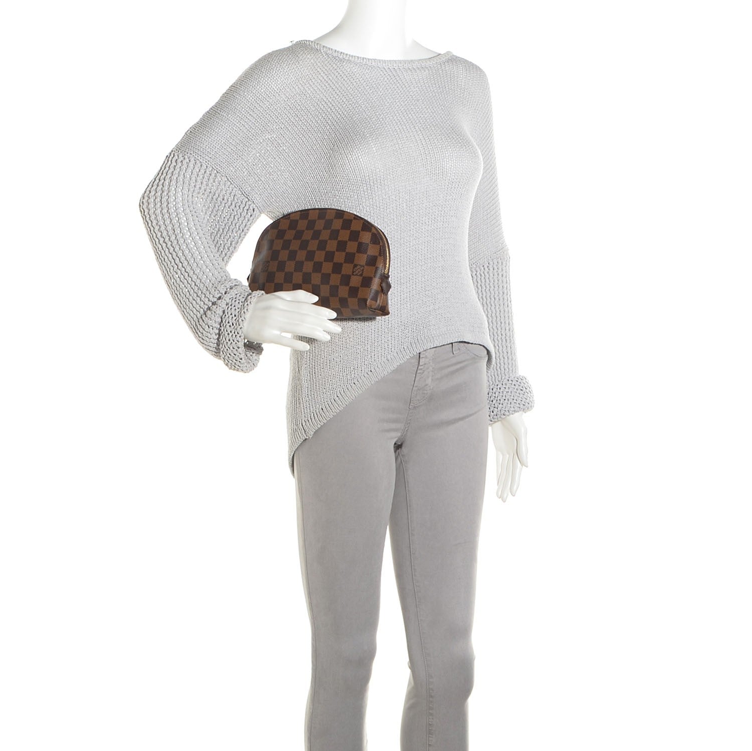 Louis Vuitton Damier Ebene Cosmetic Pouch GM 2 of 7