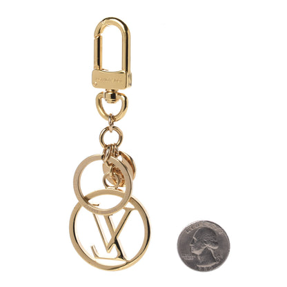 Louis Vuitton LV Circle Bag Charm Key Holder Gold 2 of 4
