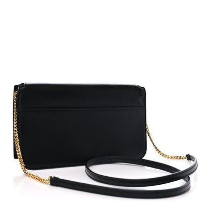 Saint Laurent Smooth Calfskin Monogram Phone Holder Crossbody Black 2 of 9