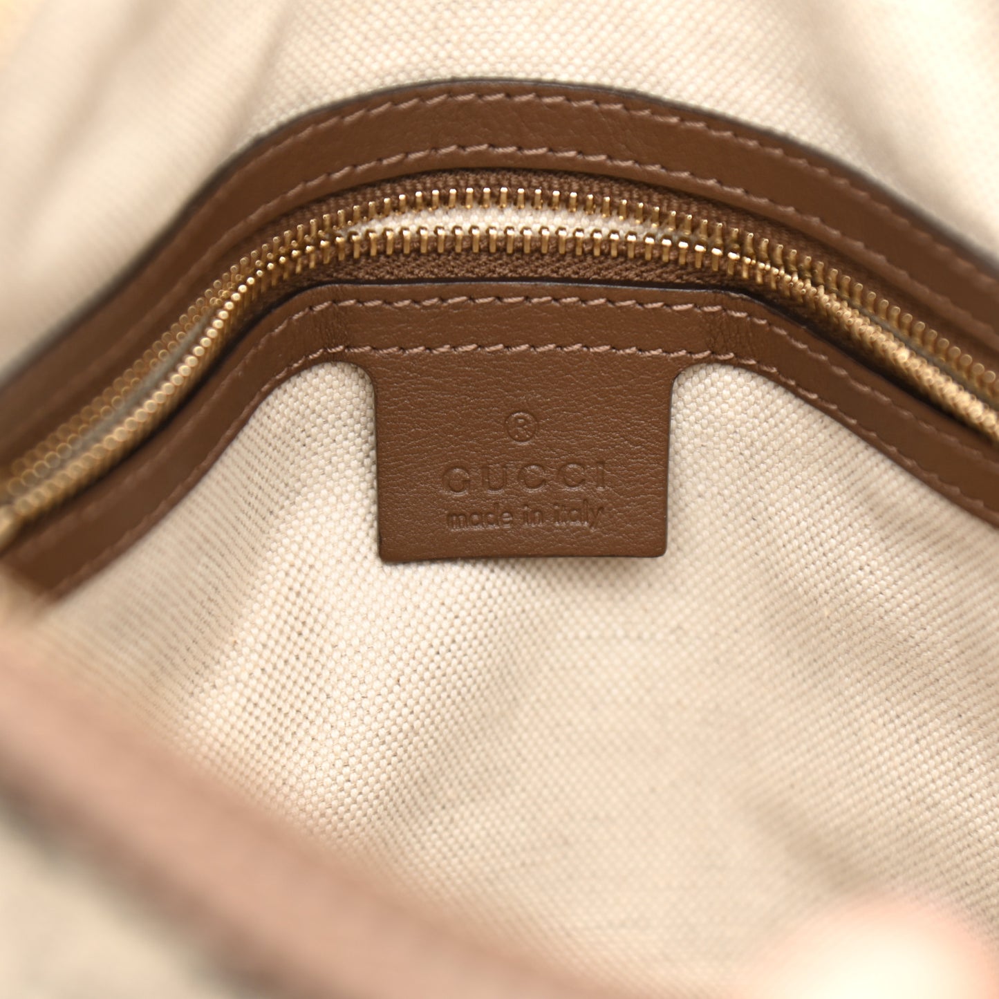 GG Supreme Monogram Margaux Calfskin Medium Nice Boston Beige Ebony Acero