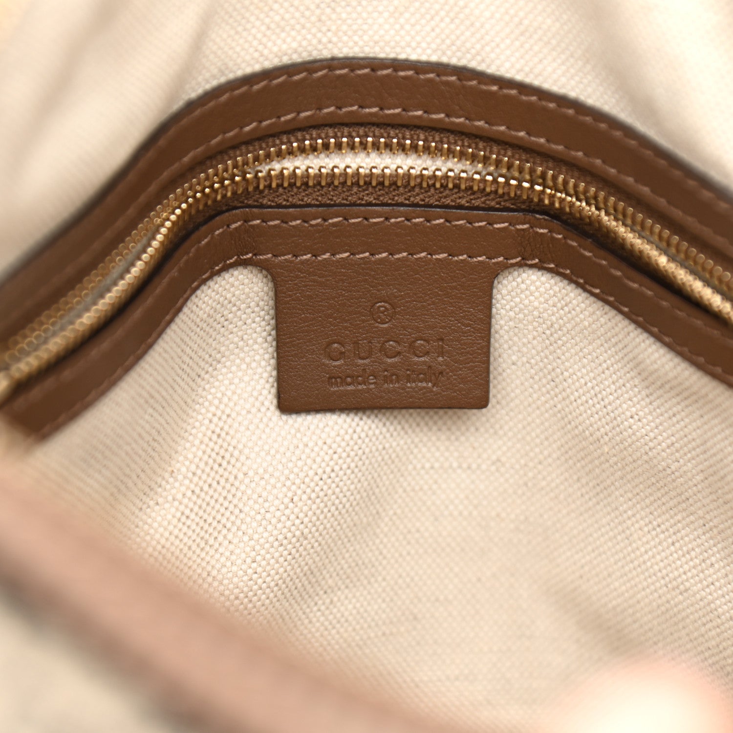 Gucci GG Supreme Monogram Margaux Calfskin Medium Nice Boston Beige Ebony Acero 6 of 12