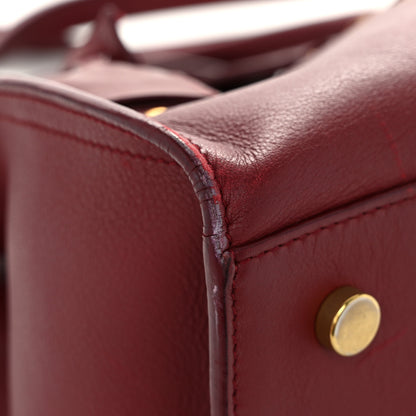 Saint Laurent Calfskin Monogram Baby Downtown Cabas Bordeaux 10 of 13