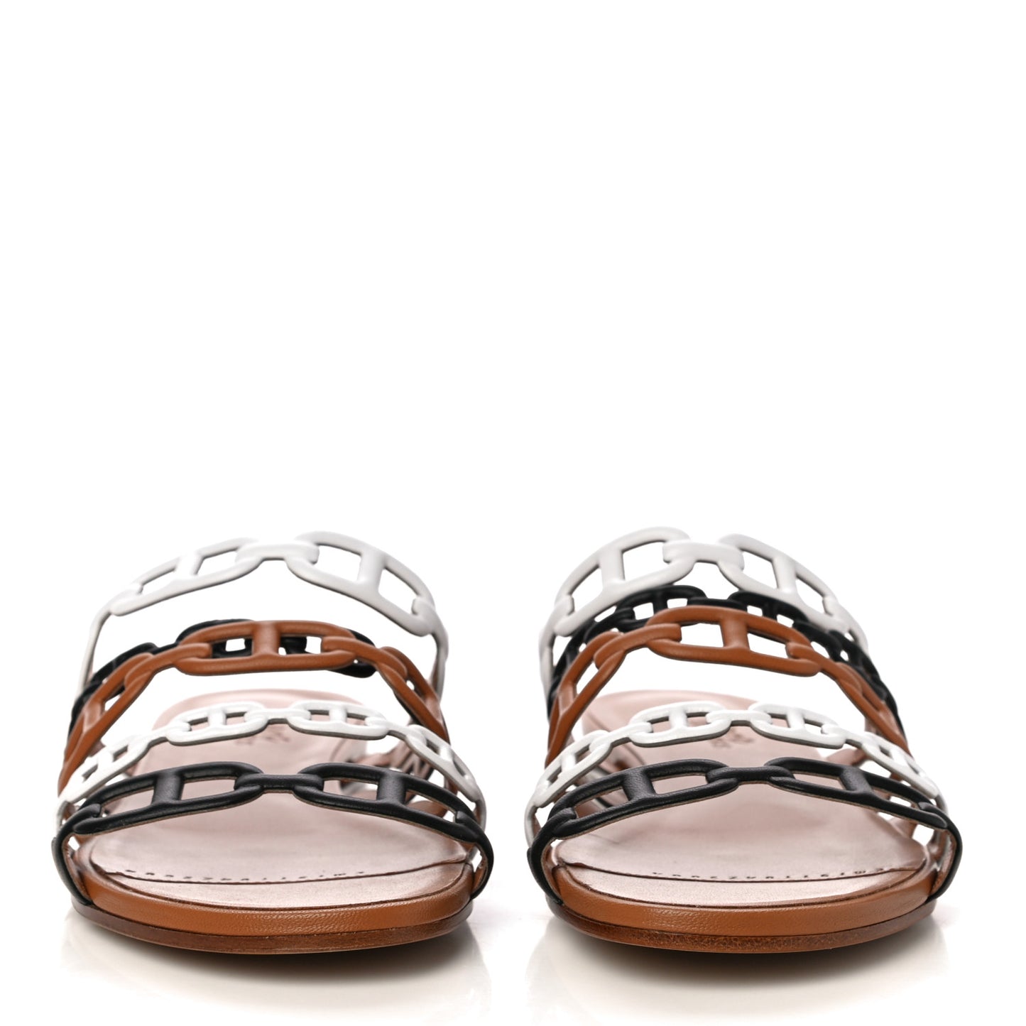 Nappa Thalassa Sandals 37 Camel Black White