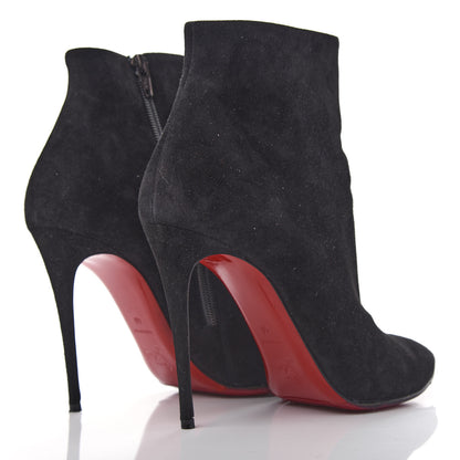 Christian Louboutin Veau Velours Eloise 100 Booty 40 Black 4 of 10