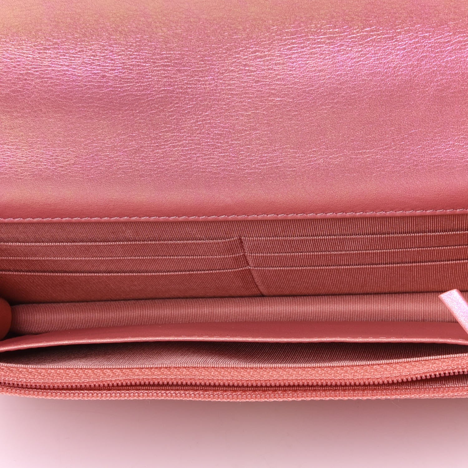 Chanel Iridescent Calfskin Quilted Chanel 19 Wallet On Chain WOC Pink 4 of 4