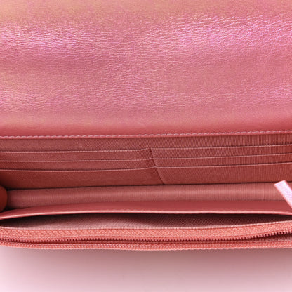 Chanel Iridescent Calfskin Quilted Chanel 19 Wallet On Chain WOC Pink 4 of 4