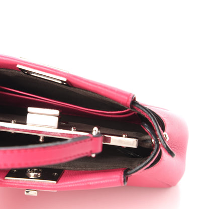 Fendi Shiny Nappa Micro Peekaboo Iconic Satchel Fuxia 5 of 10