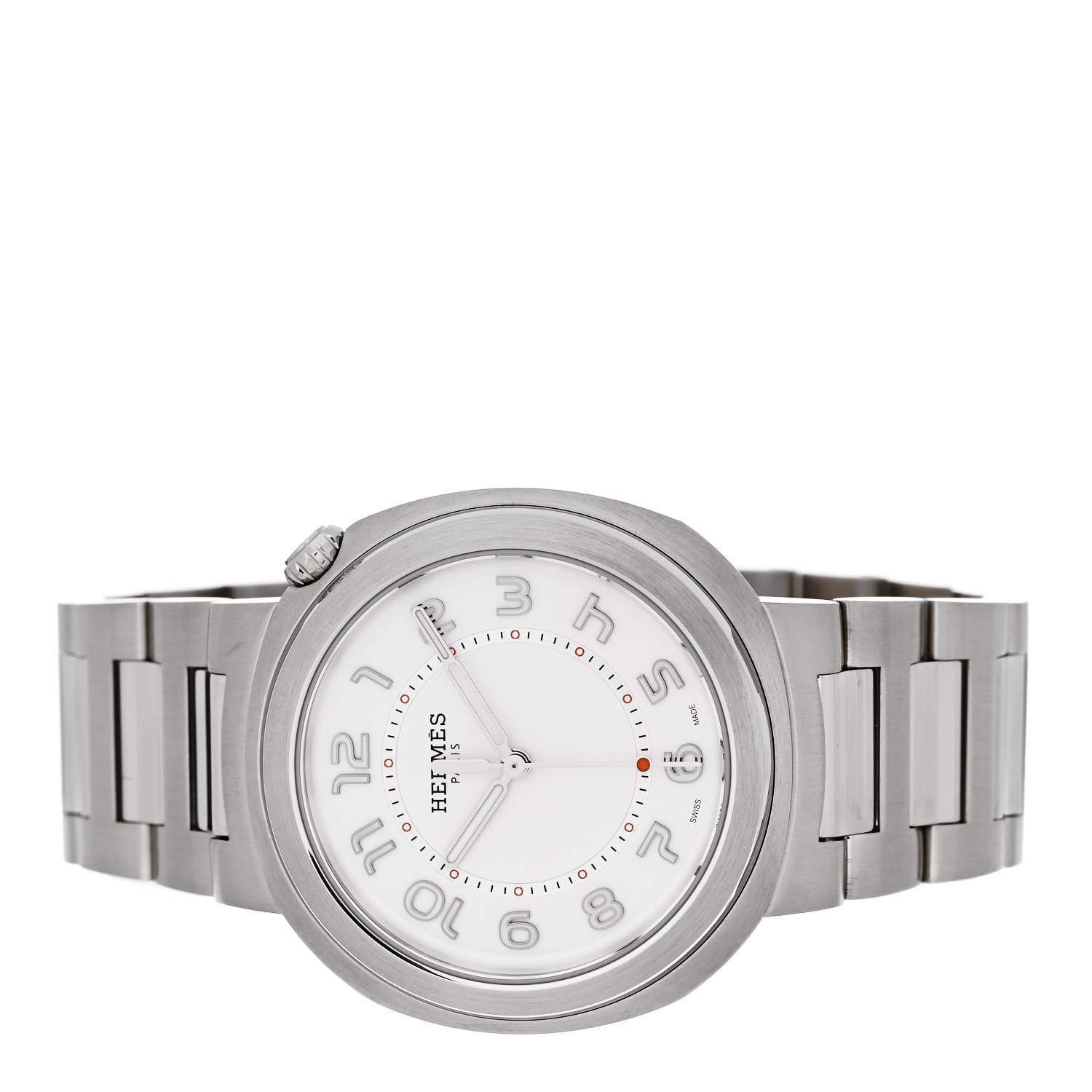 Hermes Stainless Steel 36mm Cut Automatic Watch 2 of 5