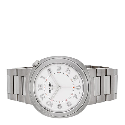 Hermes Stainless Steel 36mm Cut Automatic Watch 2 of 5