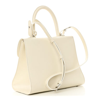 Delvaux Box Calfskin Studded MM Brillant Satchel Ivory 3 of 10