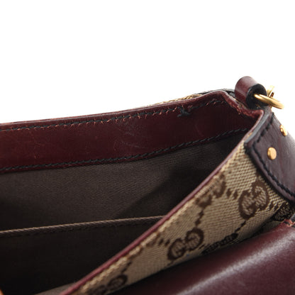 Gucci Monogram Studded Horsebit Clutch Bordeaux 12 of 12
