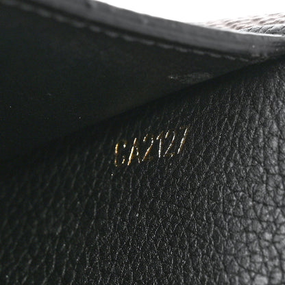 Louis Vuitton Grained Calfskin Monogram Double V Compact Wallet Black 7 of 11