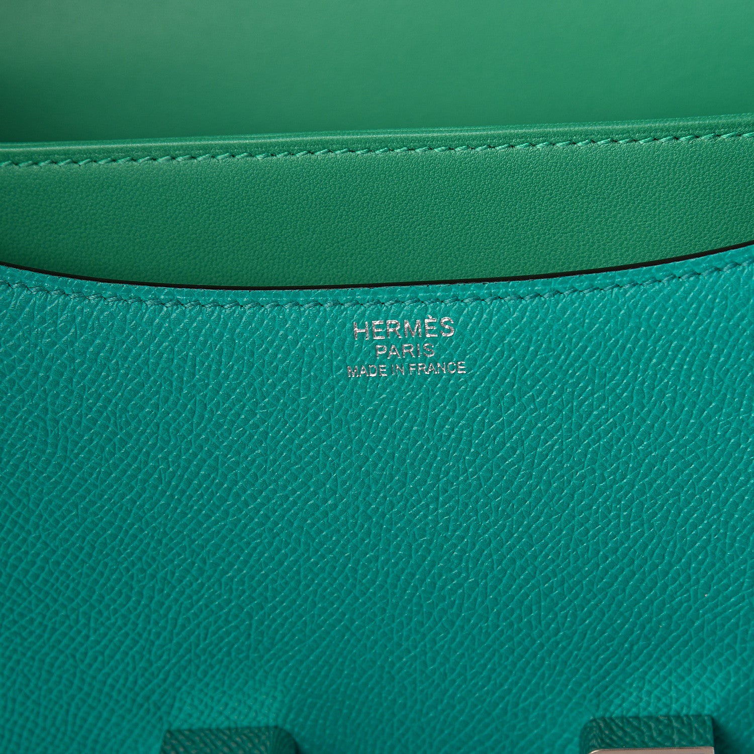 Hermes Epsom Constance 24 Bleu Paon Vert Menthe 5 of 12