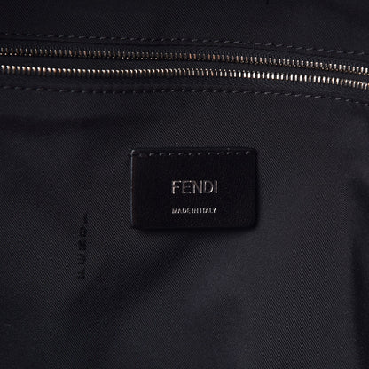 Fendi Nylon Vitello Century Dolce Monster Eyes Rounded Backpack Navy Blue 6 of 8