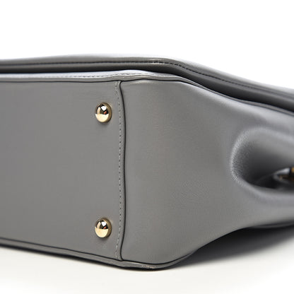 Chanel Lambskin Small CC Mania Shoulder Bag Grey 8 of 9