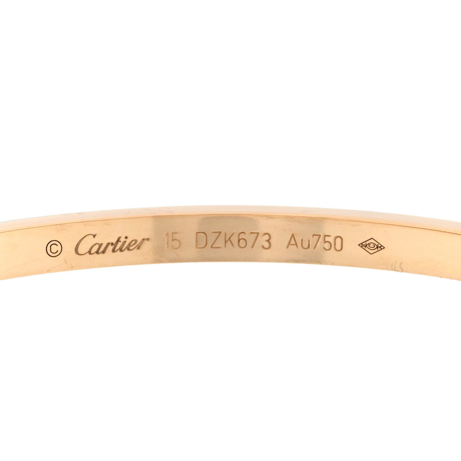 Cartier 18K Yellow Gold Small LOVE Bracelet 15 3 of 7