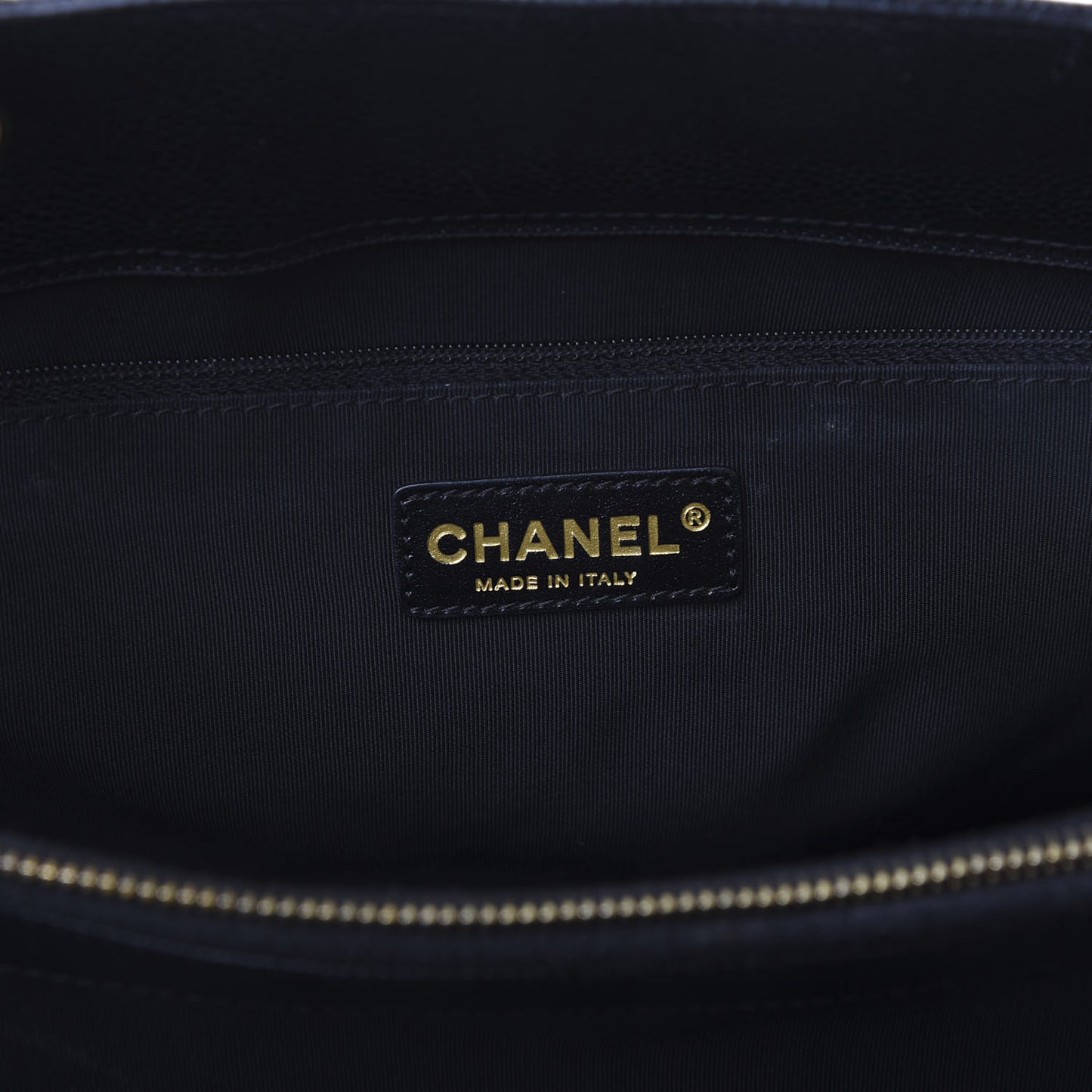 Caviar Quilted Grand Shopping Tote GST Black