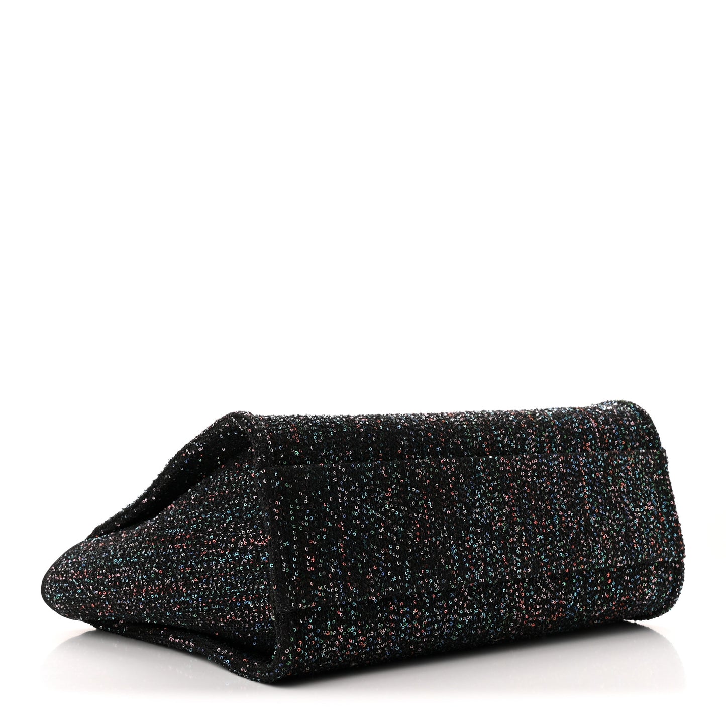 Calfskin Sequin Small Deauville Tote Black