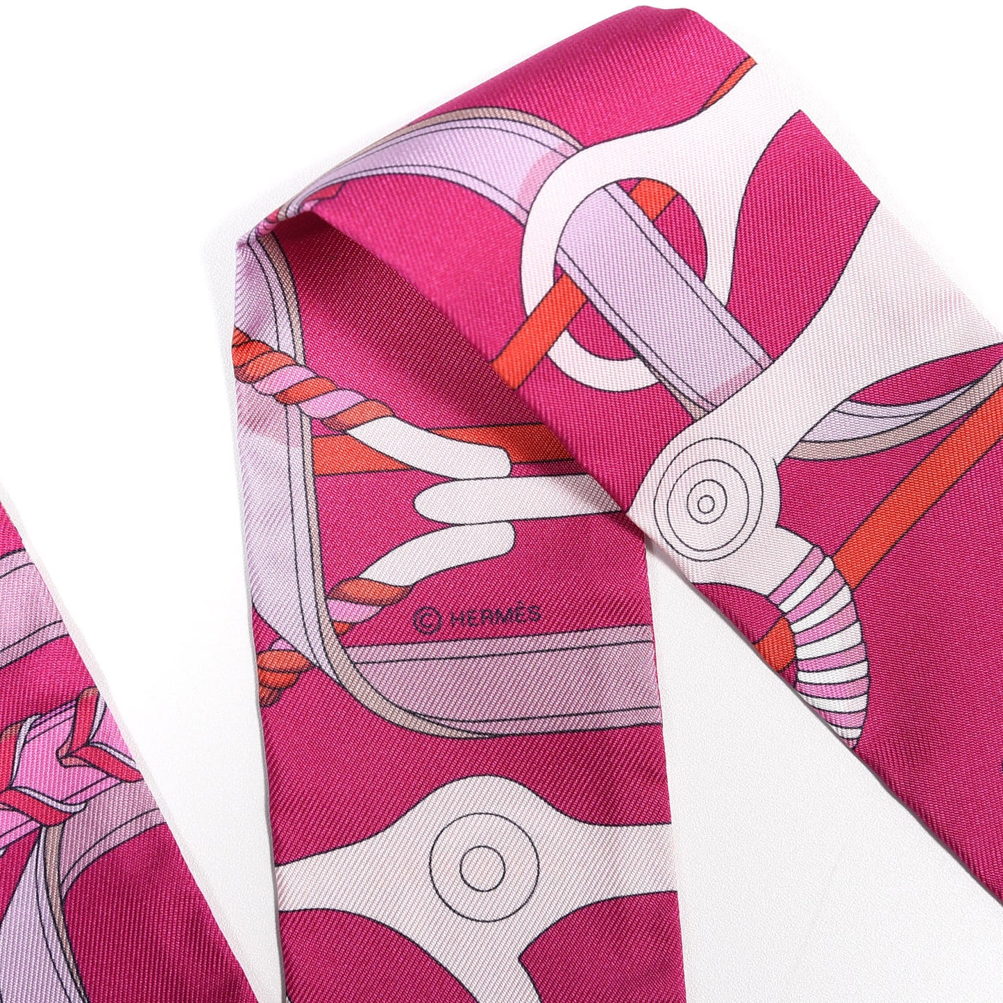 Silk Panoplie Equestre Twilly Fuchsia Rose Rouge