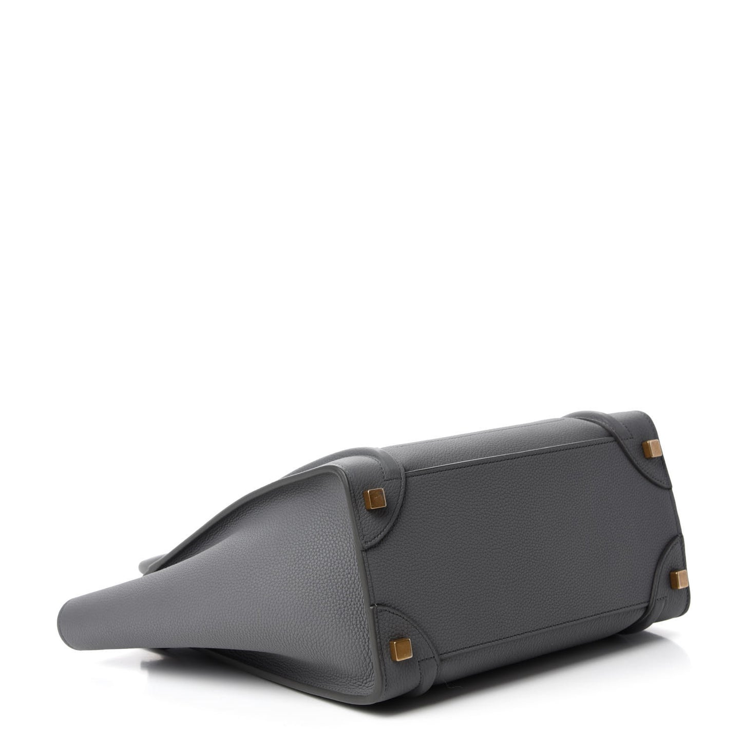 Baby Drummed Calfskin Micro Luggage Kohl