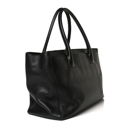 Chanel Calfskin Cerf Executive Shopper Tote Black 2 of 17