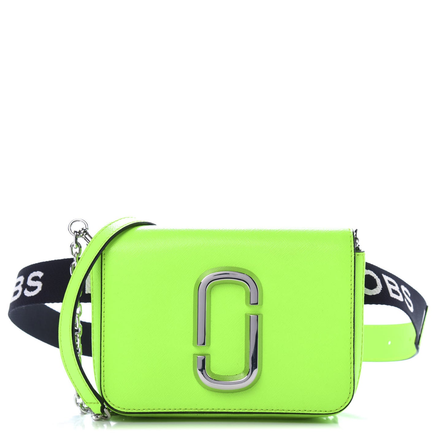 Saffiano Hip Shot Belt Bag Bright Green