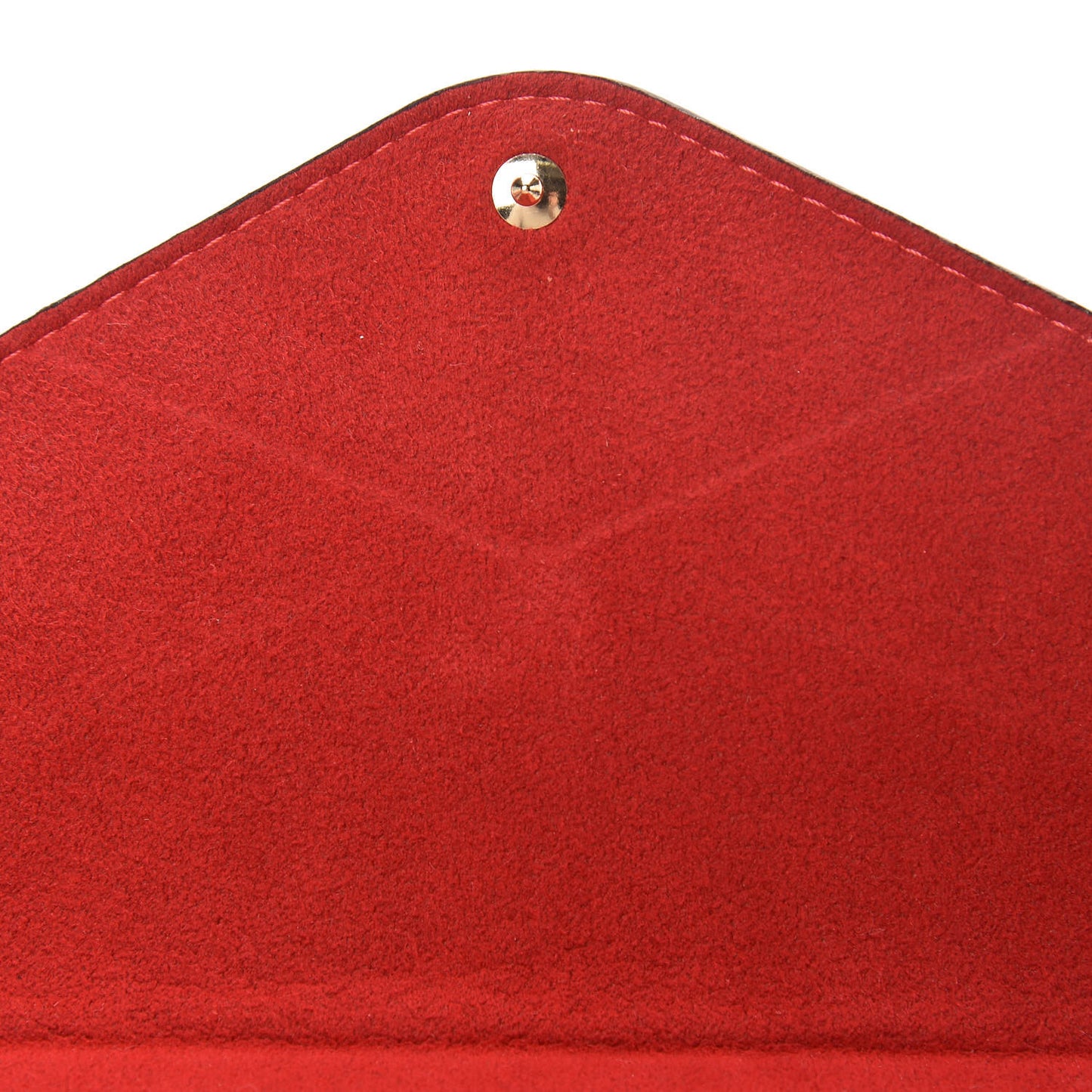 Veau Cachemire Chinese New Year Rooster Envelope Pouch Red