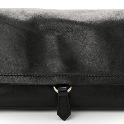 Prada Soft Calf Shoulder Bag Black 7 of 9