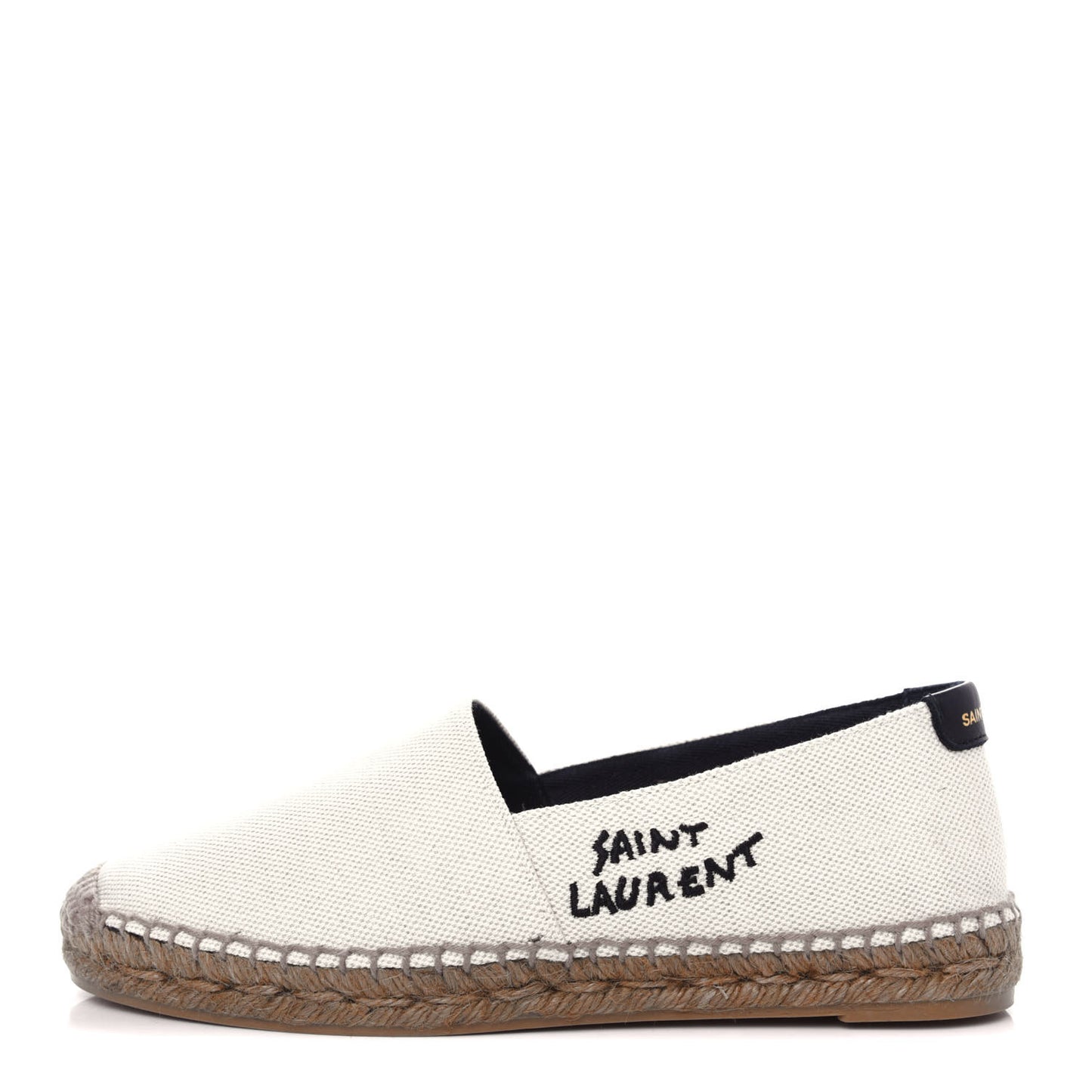 Canvas Nappa Elba Light Logo Embroidered Espadrilles 37.5 Ecru