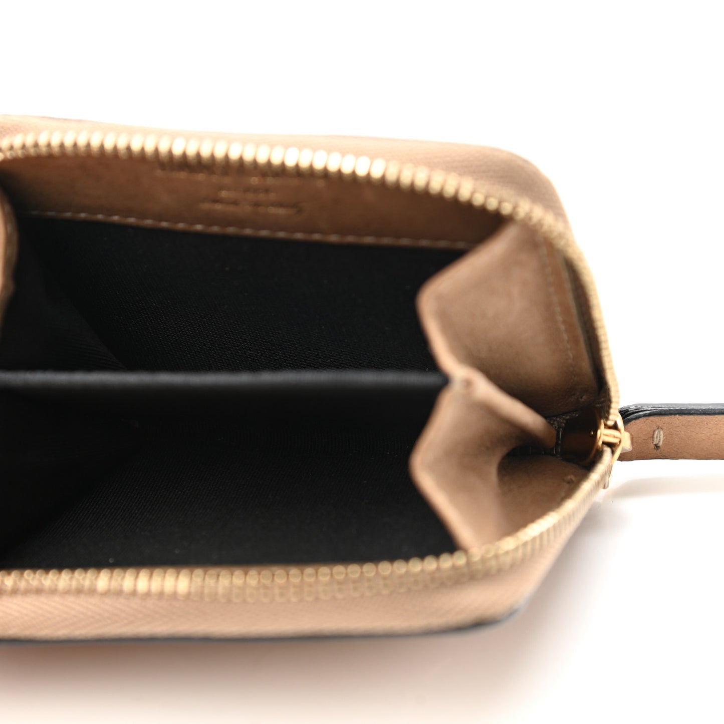 Calfskin Filipa Star Compact Zip Around Wallet Antelope Antique