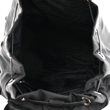 Prada Nylon New Vela Studded Backpack Black Fuoco 5 of 12