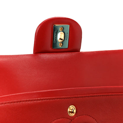 Chanel Lambskin Quilted Medium Double Flap Red 7 of 11