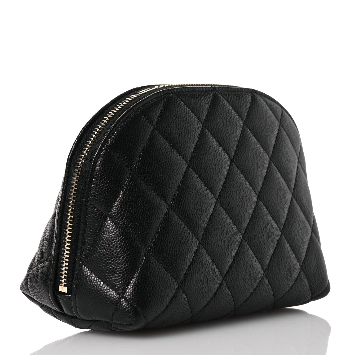 Chanel Caviar Quilted Small Cosmetic Case Black 3 of 11
