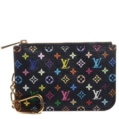Louis Vuitton Monogram Multicolor Key Pouch Black Grenade 1 of 8