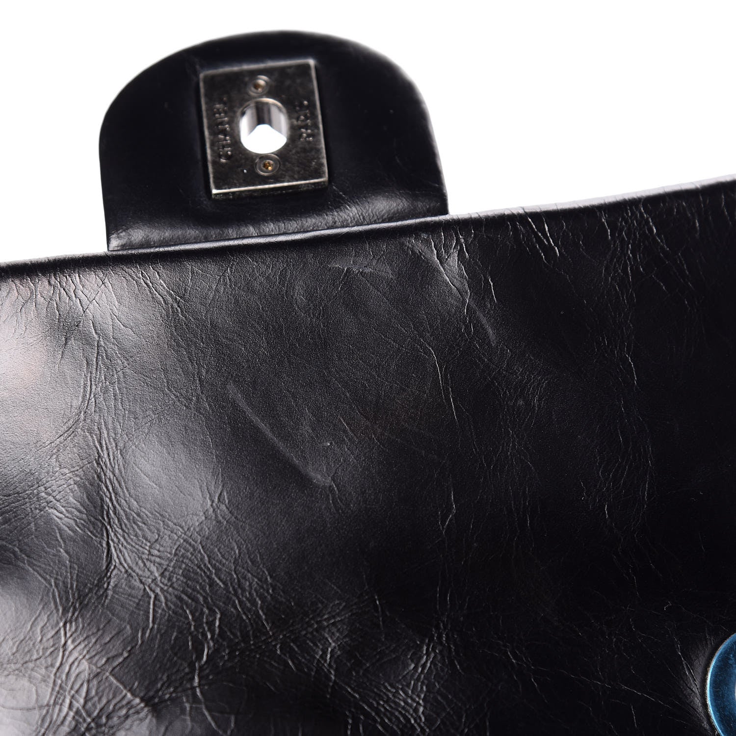 Chanel Glazed Calfskin Shearling Quilted Small Mountain Backpack Black Ivory 8 of 14