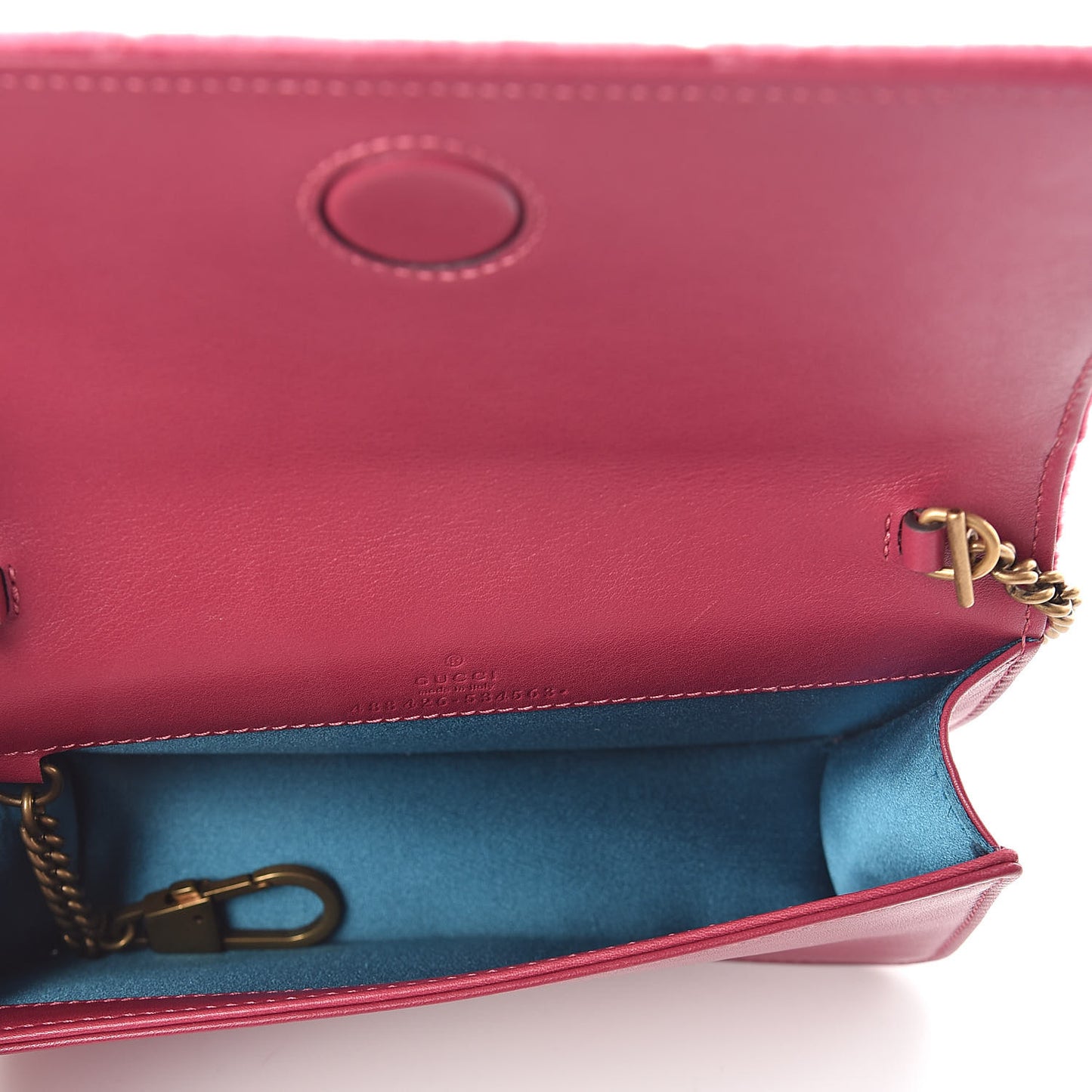 Velvet Matelasse Love Embroidered GG Marmont Mini Bag Light Raspberry Rose