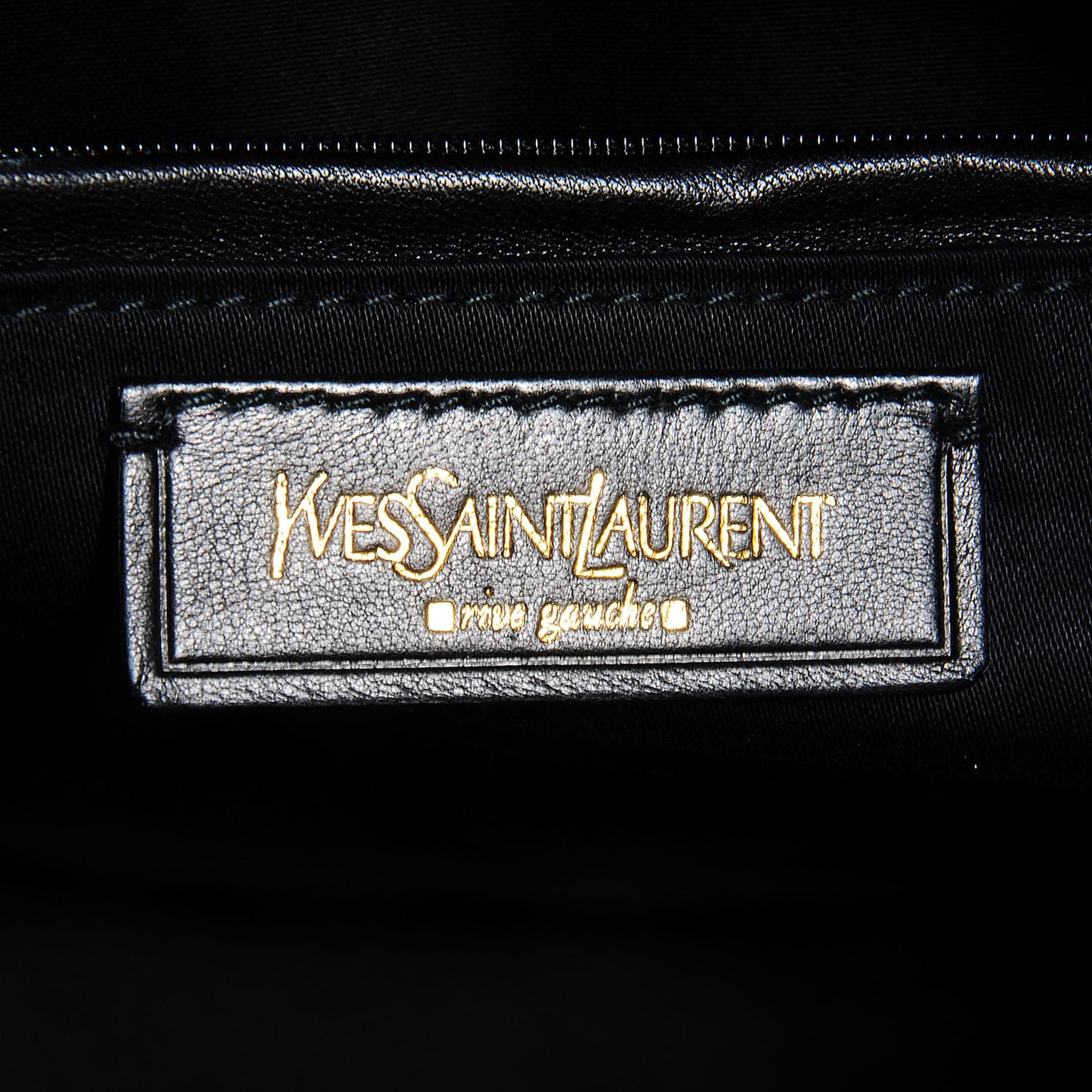 Textured Patent Large Y-Mail Tote Black
