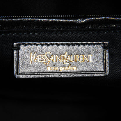 Saint Laurent Textured Patent Large Y-Mail Tote Black 6 of 7