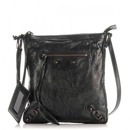 Balenciaga Agneau Classic Hardware Flat Crossbody Black 1 of 7