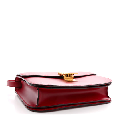 Celine Box Calfskin Medium Classic Box Flap Bag Red 4 of 11