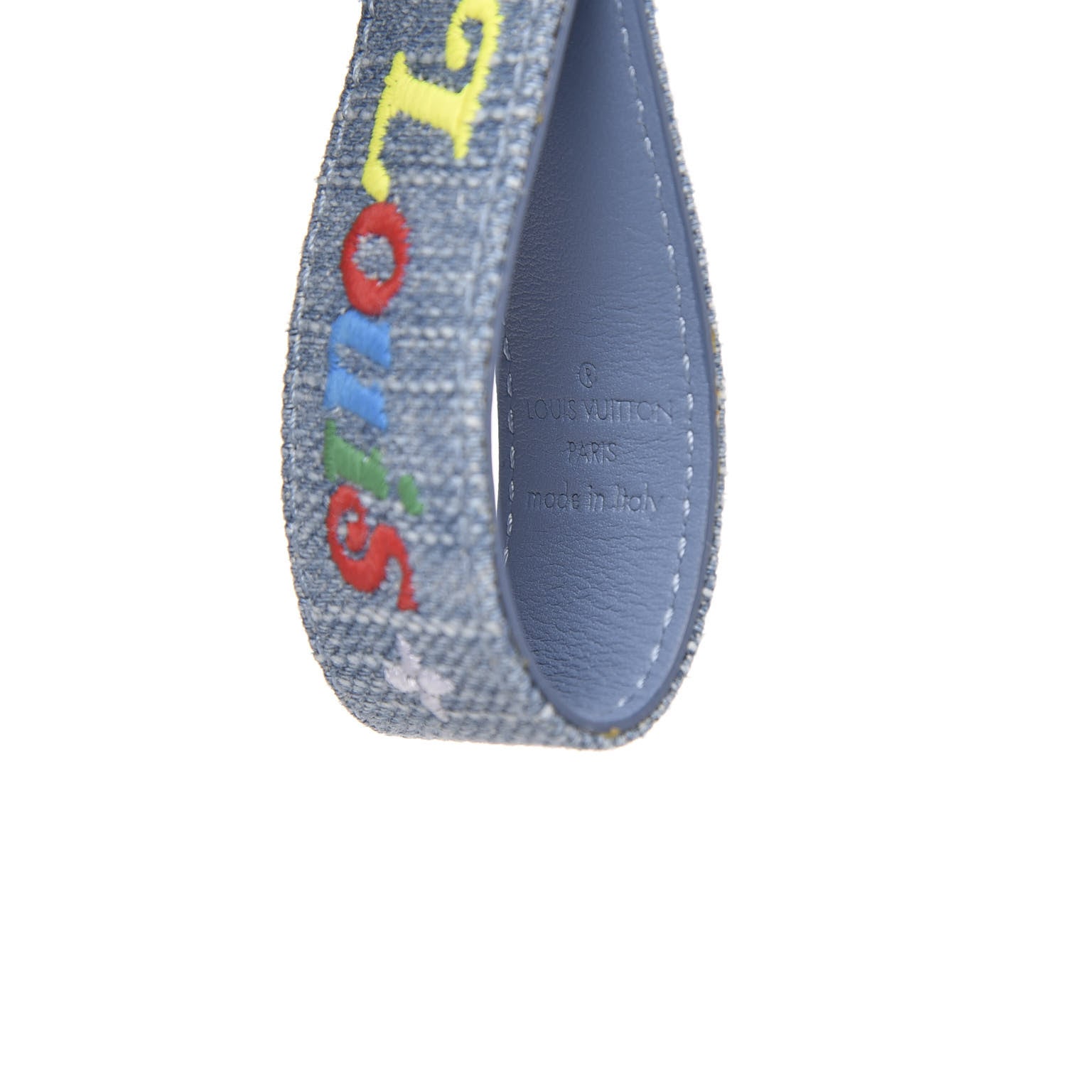 Louis Vuitton Denim New Wave Dragonne Key Holder 3 of 4