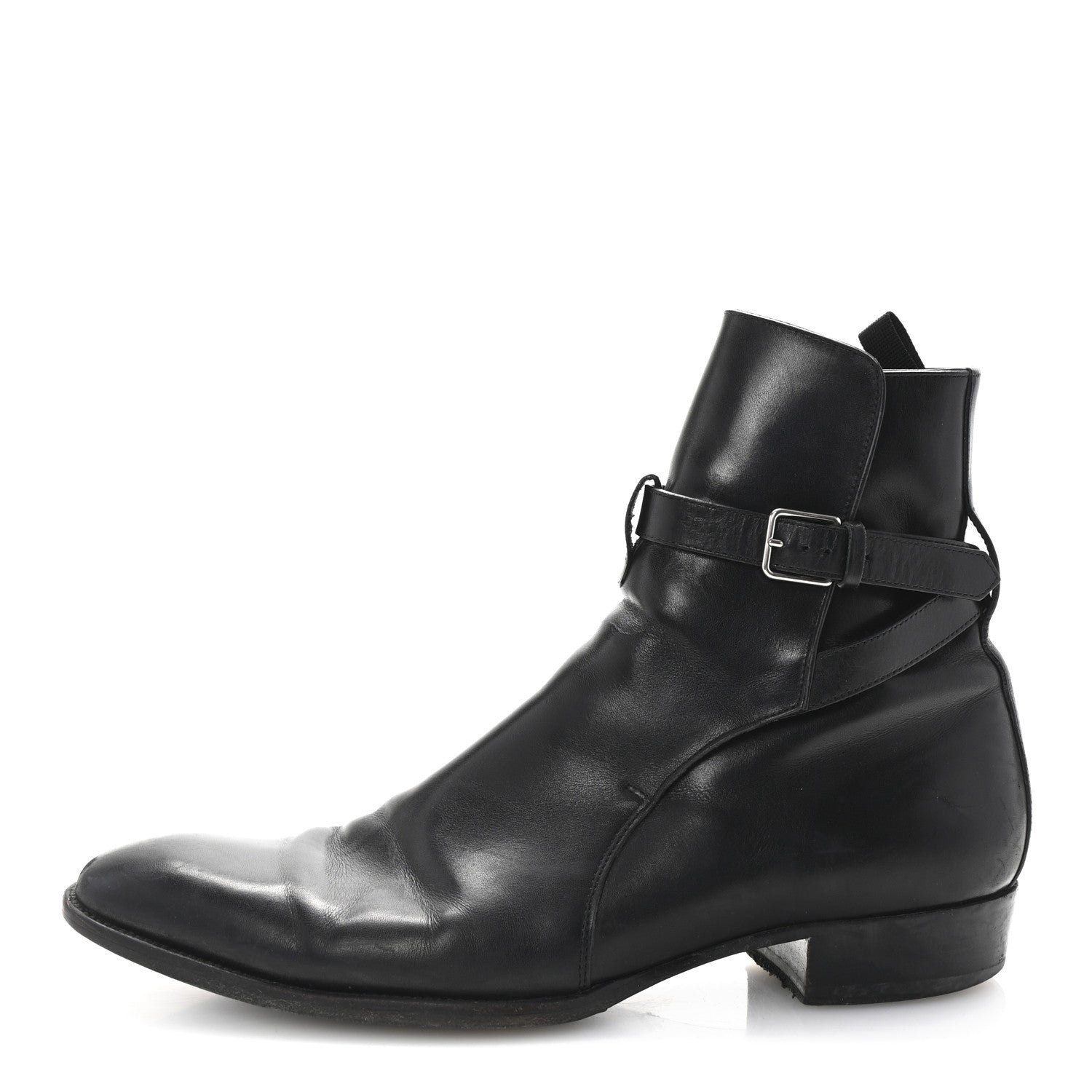 Saint Laurent Calfskin Mens Wyatt Chelsea Boots 42 Black 1 of 9