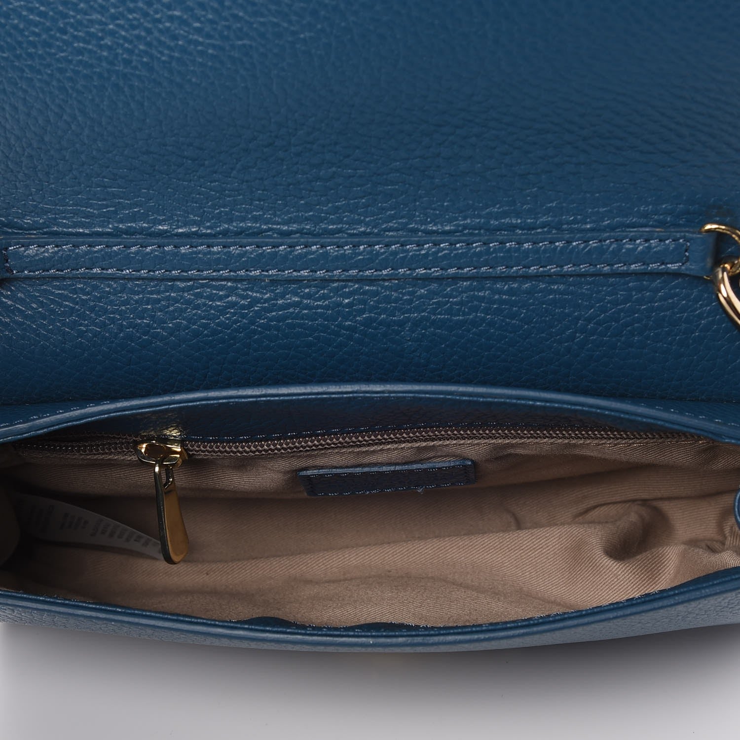 Versace COLLECTION Calfskin Convertible Clutch Teal 5 of 6
