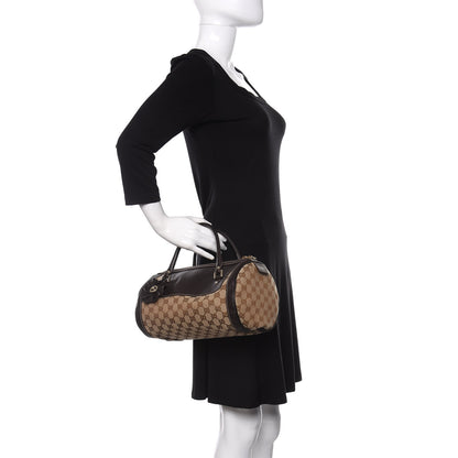 Gucci Monogram Trophy Satchel Ebony 2 of 11